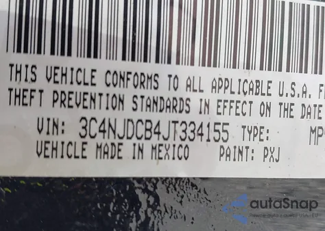 2018 Jeep Compass Limited 4X4 from USA, damaged, VIN 3C4NJDCB4JT334155